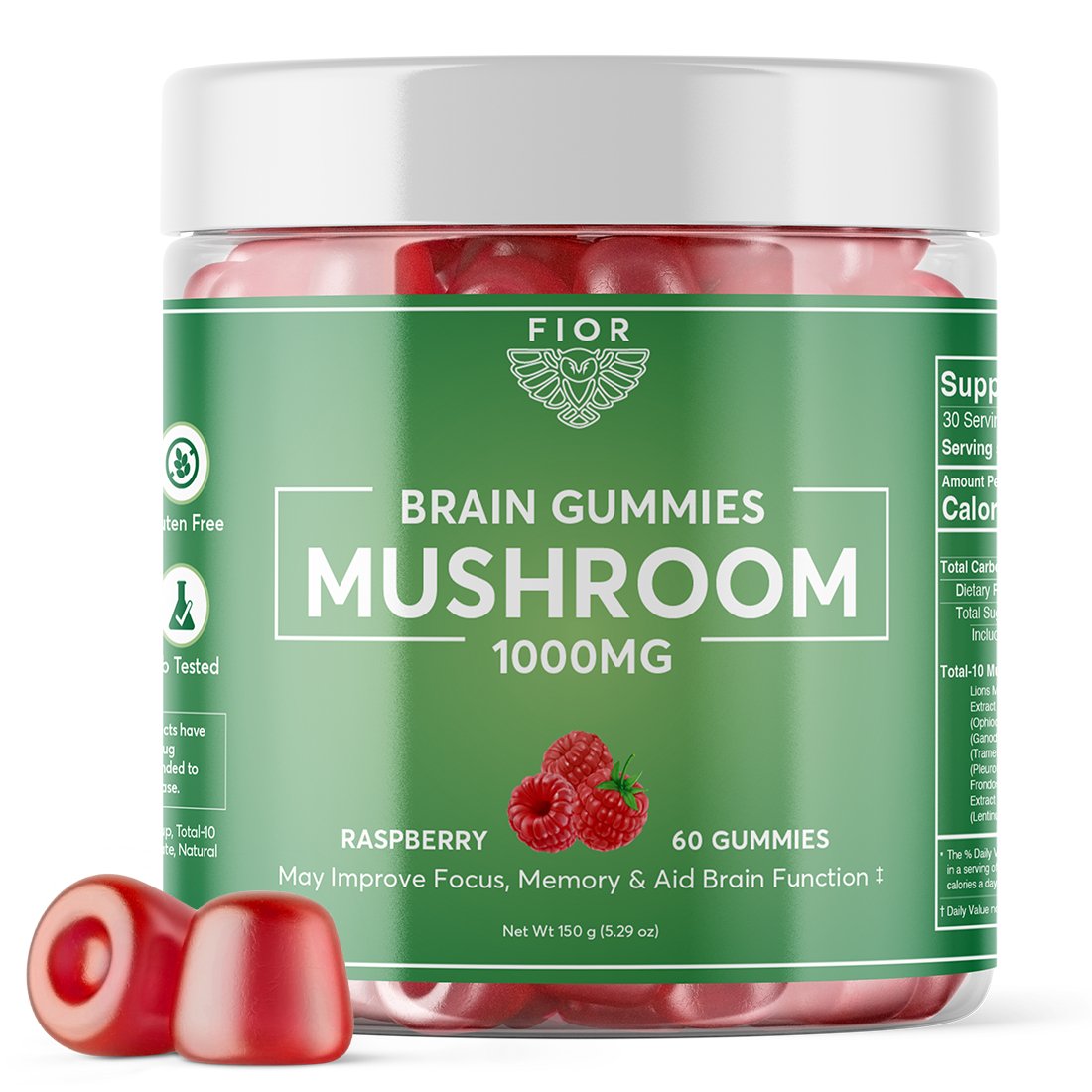 FIOR 10 Mushroom Blend Gummies 60 count - FIOR