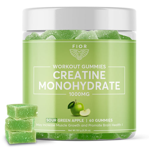 FIOR Creatine Gummies - Sour Green Apple Flavor - FIOR