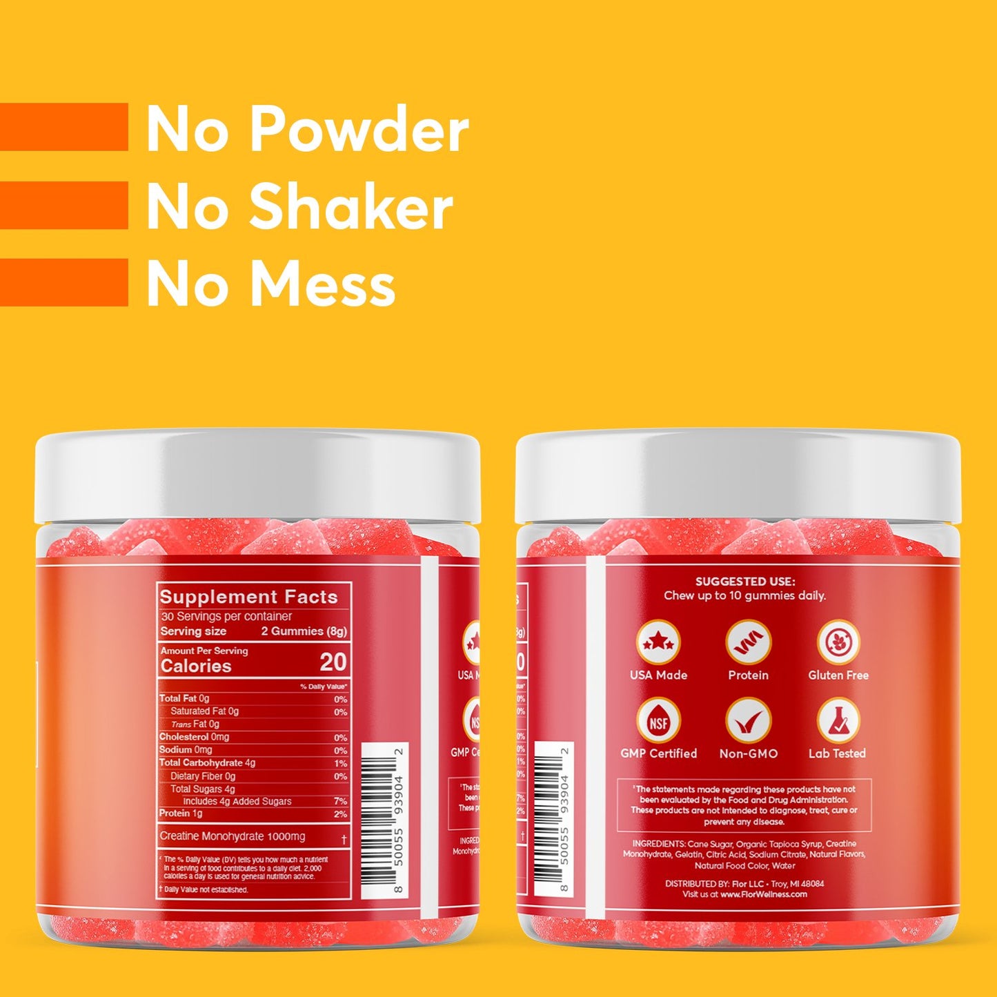 FIOR Creatine Gummies - Tropical Punch Flavor - FIOR