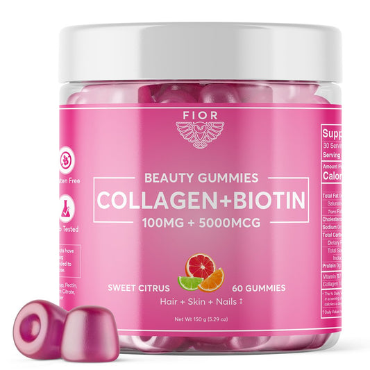 FIOR Biotin and Collagen Gummies 60 count - FIOR