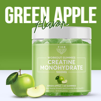FIOR Creatine Gummies - Green Apple Flavor - FIOR